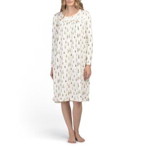 SOPHIA Ivory Comfort And Joy Evergreen Sleep Gown